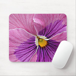 Mooie Violet Paarse Roze Viooltje Bloem Ontwerp Muismat