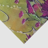 Mooie Violette Bloemstuk  Tissuepapier (Detail)