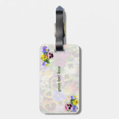 Mooie Viooltjes Bagage Label (Achterkant verticaal)