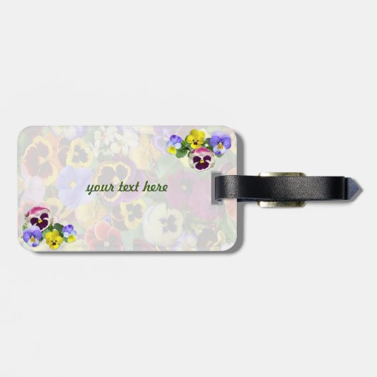 Mooie Viooltjes Bagage Label (Achterkant horizontaal)