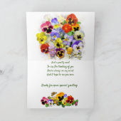 Mooie viooltjes beterschapswensen kaart (Binnen)