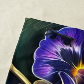 Mooie viooltjes kunst strandlaken (In situ)