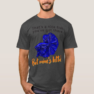 Mooie vis betta pun dad grap vis humor t-shirt