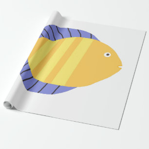 Mooie vis schilderij kunst cadeaupapier