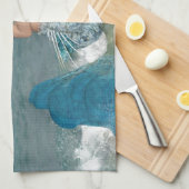 Mooie vis van het Zee Theedoek (Quarter Fold)