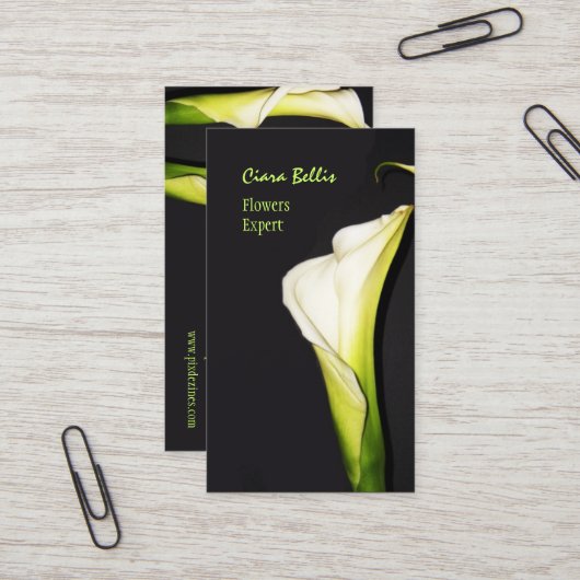 Mooie visitekaartjes (Voorkant / Achterkant in situ)