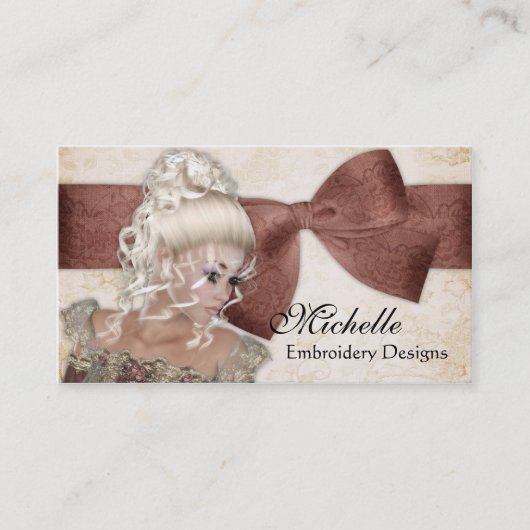 Mooie  Visitekaartjes Lady 1 (Voorkant)