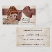 Mooie  Visitekaartjes Lady 2 (Voorkant / Achterkant)