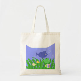 Mooie vissen tekening kunst tote bag