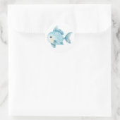 Mooie Visstickers Ronde Sticker (Tas)
