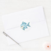 Mooie Visstickers Ronde Sticker (Envelop)