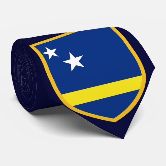 Mooie vlag Curaçao Stropdas (Opgerold)