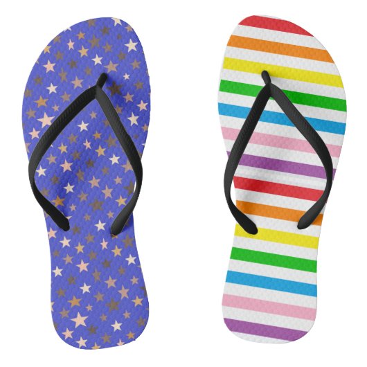 Mooie vlag van de VS Teenslippers (Voetbed)