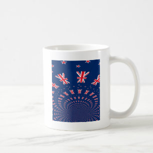 Mooie Vlag van Nieuw-Zeeland Kunstprint Ontwerp Koffiemok