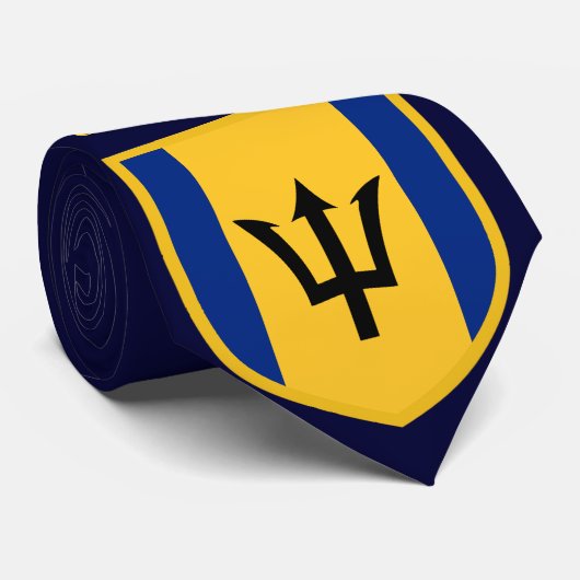 Mooie vlag voor Barbados Stropdas (Opgerold)