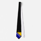 Mooie vlag voor Bosnië-Herzegovina - Coataar Stropdas (Voorkant)