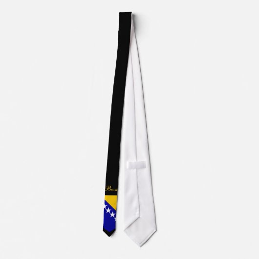 Mooie vlag voor Bosnië-Herzegovina - Coataar Stropdas (Achterkant)