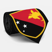 Mooie vlag voor Papoea-Nieuw-Guinea Stropdas (Opgerold)