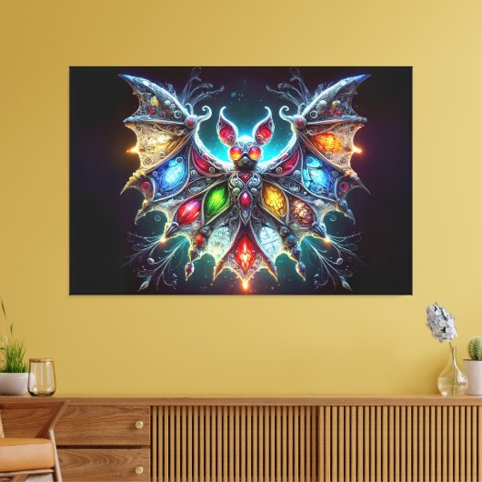 Mooie vleermuis canvas afdruk (Insitu (Woonkamer))