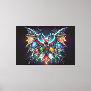 Mooie vleermuis canvas afdruk