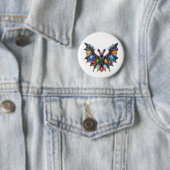 Mooie vleermuis ronde button 5,7 cm (In situ)