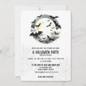 Mooie vleermuizen Halloween Party Kaart (Voorkant)