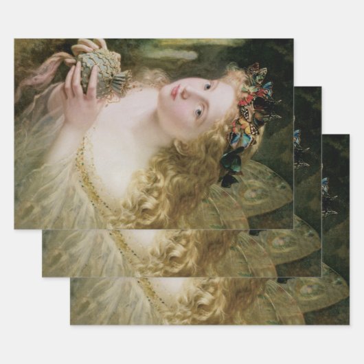 Mooie vliegende Butterflies van Sophie Anderson Inpakpapier Vel (Set)