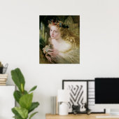 Mooie vliegende Butterflies van Sophie Anderson Poster (Thuiskantoor)