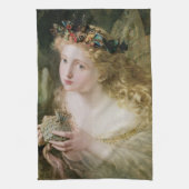 Mooie vliegende Butterflies van Sophie Anderson Theedoek (Verticaal)