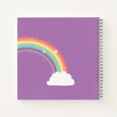 Mooie Vliegende Eenhoorn en Regenboog Meisjes Sche Notitieboek (Achterkant)