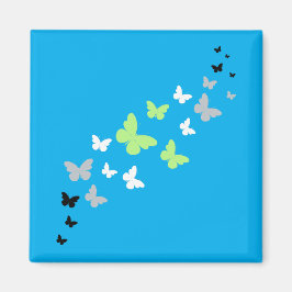 Mooie vlinder agender trots magneet