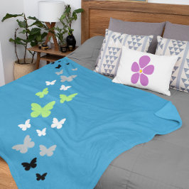 Mooie vlinder agender trots sherpa deken