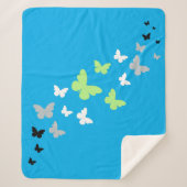 Mooie vlinder agender trots sherpa deken (Voorkant)