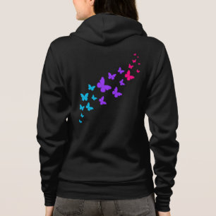 Mooie Vlinder Androgene Trots Ontwerp Hoodie