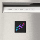 Mooie Vlinder Androgyn Pride-ontwerp Magneet (Insitu (Vaatwasser))