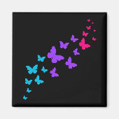 Mooie vlinder androgyne trots ontwerp magneet (Voorkant)