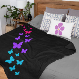 Mooie vlinder androgyne trots ontwerp sherpa deken