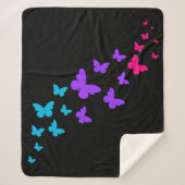 Mooie vlinder androgyne trots ontwerp sherpa deken (Voorkant)
