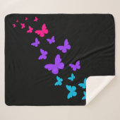 Mooie vlinder androgyne trots ontwerp sherpa deken (Voorkant (horizontaal))