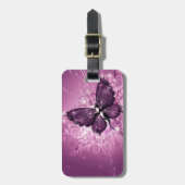 Mooie vlinder bagagelabel (Voorkant verticaal)