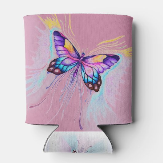 Mooie vlinder blikjeskoeler (Achterkant)