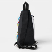 Mooie vlinder bloementuin fladderende bloei sling bag (Achterkant)