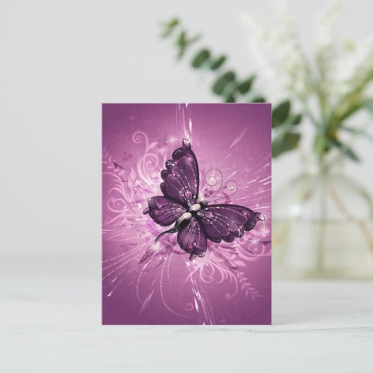 Mooie vlinder briefkaart (Staand voorkant)