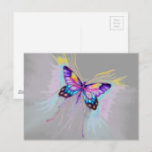 Mooie vlinder briefkaart (Voorkant / Achterkant)