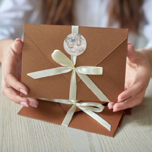 Mooie Vlinder Bruids Shower Sticker