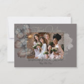 Mooie Vlinder Bruidsmeisjesfeest Bedankkaart (Voorkant)