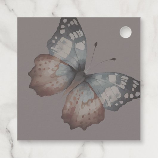 Mooie Vlinder Bruiloft Dank Je Bedankjes Labels (Achterkant)