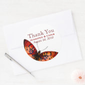 Mooie vlinder bruiloft stickers (Envelop)