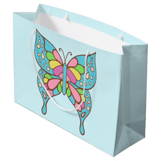 Mooie Vlinder Cadeautas (Achterkant Gekanteld)