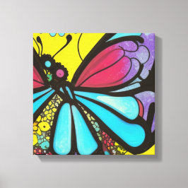 Mooie vlinder canvas afdruk